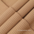 Tissu à poils en tricot en acrylique ignifuge pour courte durée